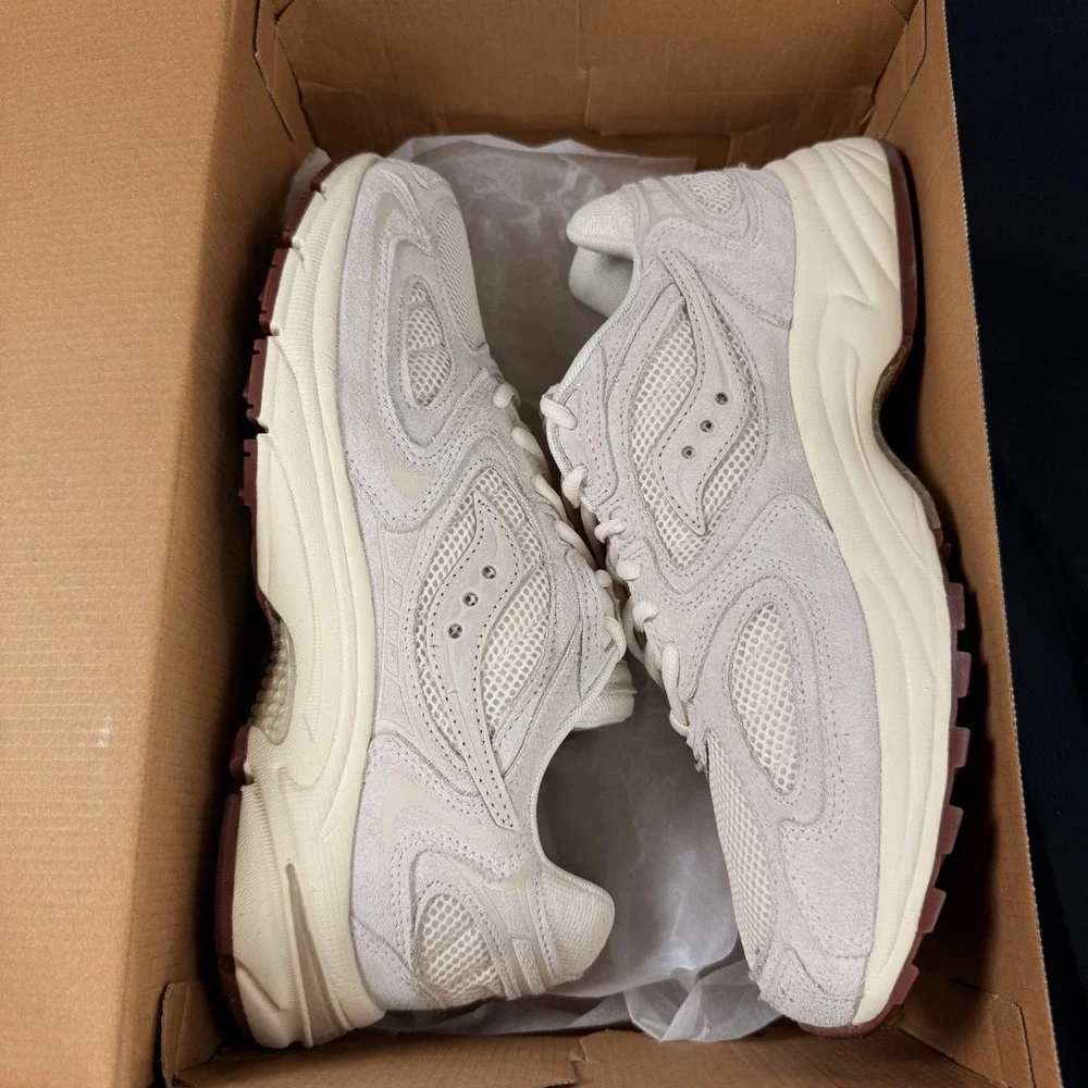 Saucony Grid Jazz 9 Suede Pack Ivory Mens Size 9.5 Womens 11 Sneakers S70898-6